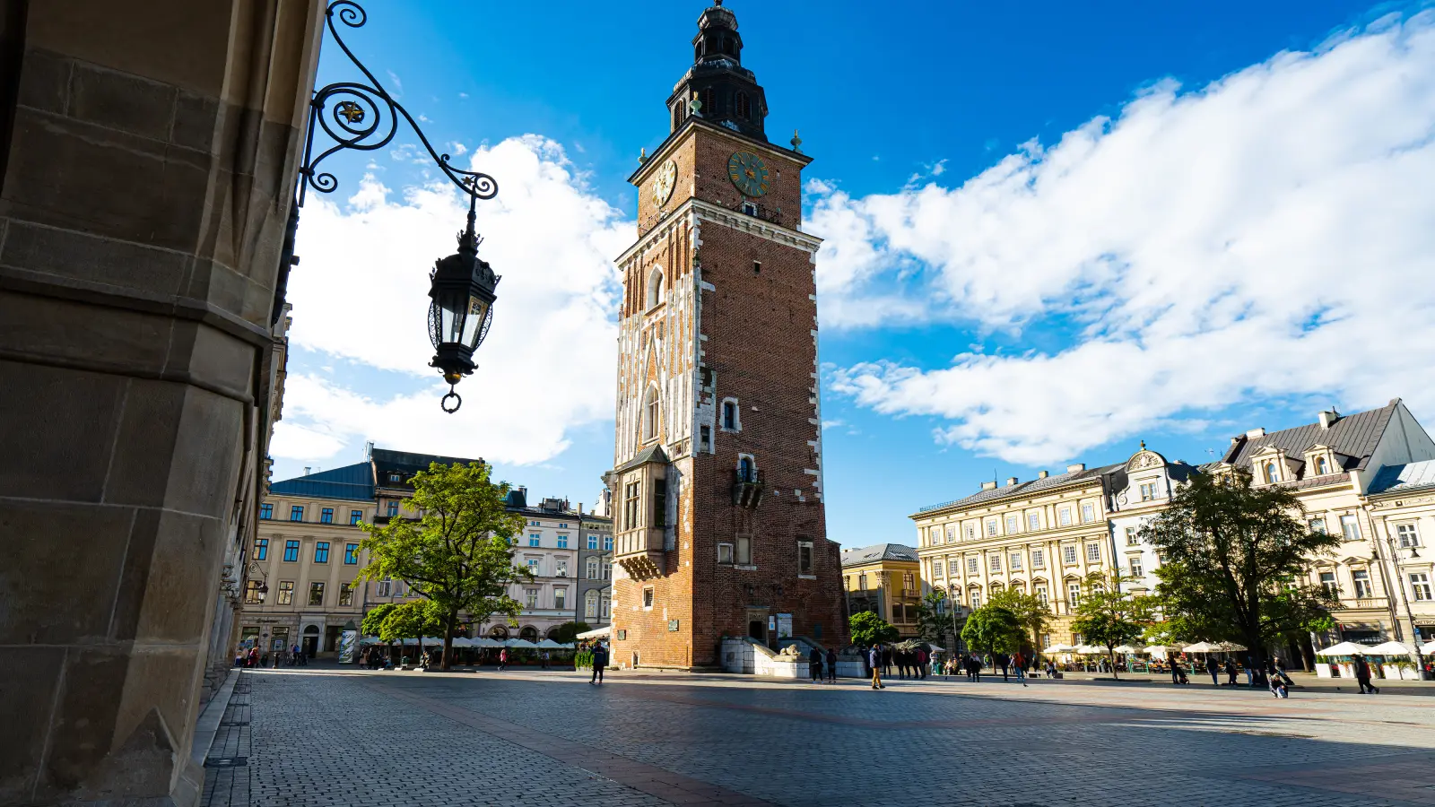 Wieża ratusza na Rynku Głównym w Krakowie